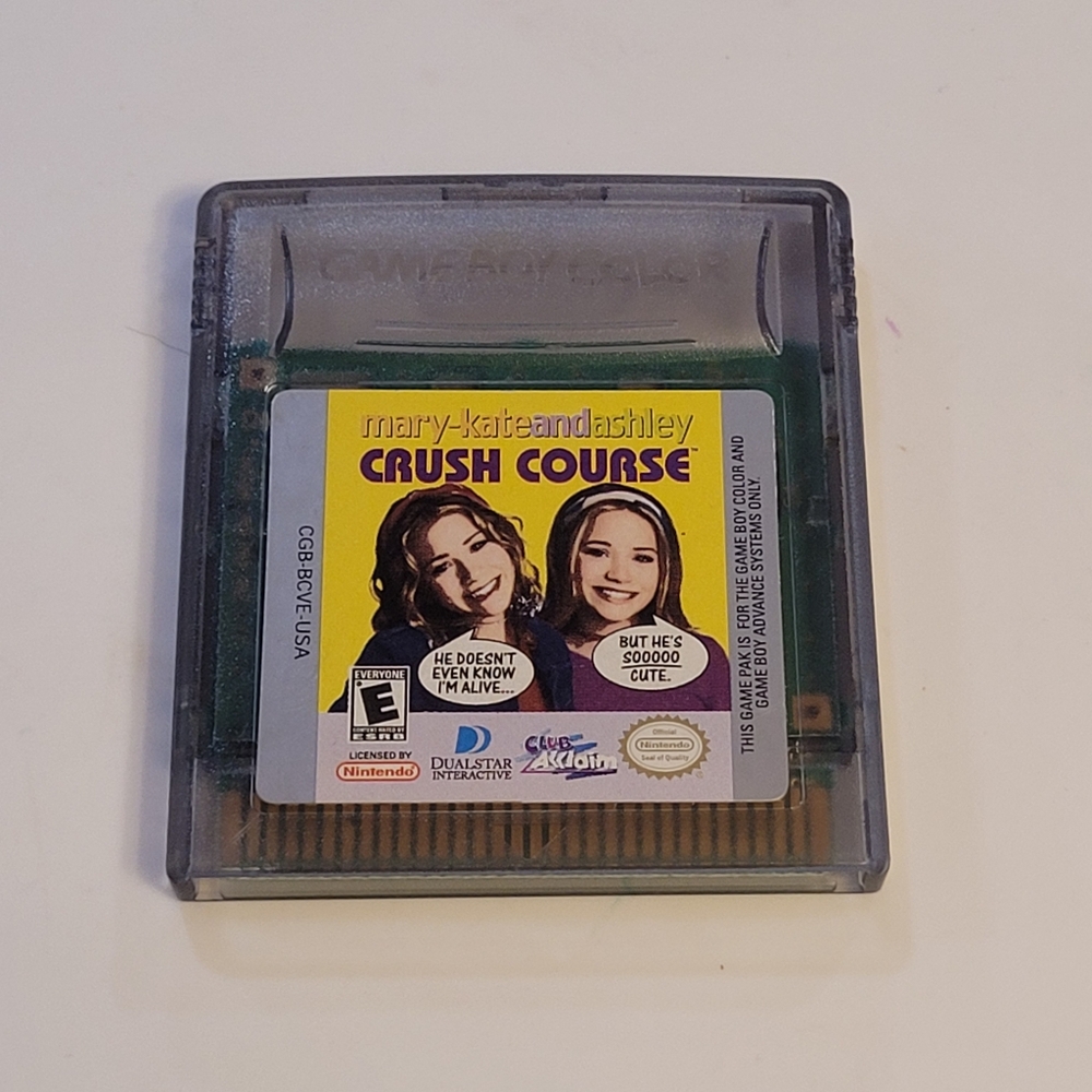 MARY-KATE AND ASHLEY CRUSH COURSE (Nintendo Game Boy Color) Untested 1998